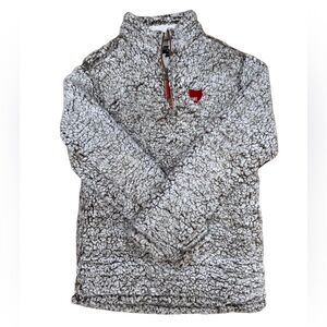 Home Free Ohio State Plush Sherpa Quarter-Zip Pullover Women’s Size Small